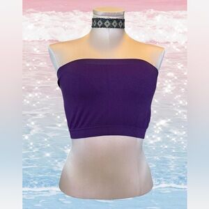 Soho Girls Purple Y2K Tube Top Strapless